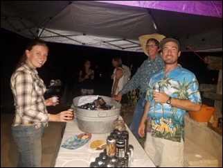The beer tasting Saturday night at the Whispering Elms drew a large crowd