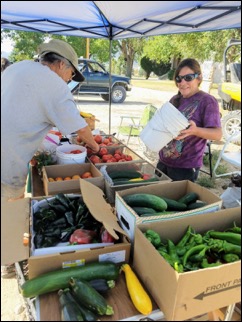 The Farmer's Market Monday morning concluded the event. Folks could take delicious Snake Valley produce and other goods home with them.
